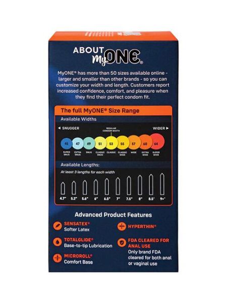 Презервативи MyONE Extra Wide & Long 10 шт, картонна коробка