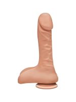 Фалоімітатор Doc Johnson The D - Super D - 9 Inch With Balls - ULTRASKYN, діаметр 5,1 см