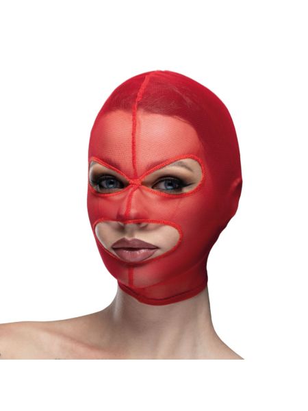 Маска сітка з відкритим ротом та очима Feral Feelings - Mask Red