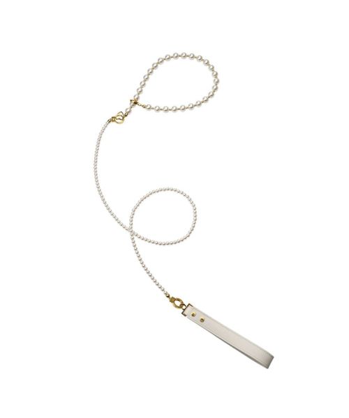 Перлинний набір для фіксації LOCKINK Pearl Bondage & Restraint Set, наручники, поножі, повідець