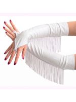 Вінілові мітенки Art of Sex - Lerona, розмір S, колір білий