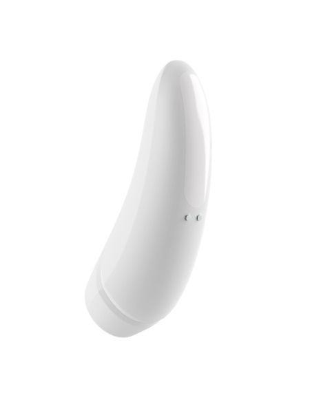Вакуумний кліторальний стимулятор Satisfyer Curvy 1+ White з керуванням через інтернет