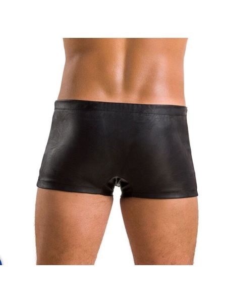Чоловічі шкіряні боксери із заклепками Passion 048 SHORT DAVID S/M Black