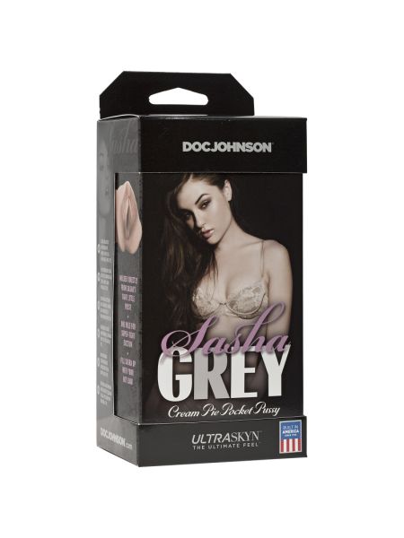 Мастурбатор-вагіна Doc Johnson Sasha Grey - Ultraskyn Cream Pie Pocket