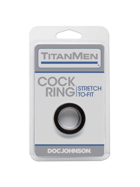 Ерекційне кільце Doc Johnson Titanmen Tools - Cock Ring - Black