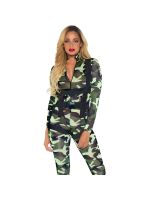 Еротичний костюм десантниці Leg Avenue Pretty Paratrooper XL, комбінезон, портупея