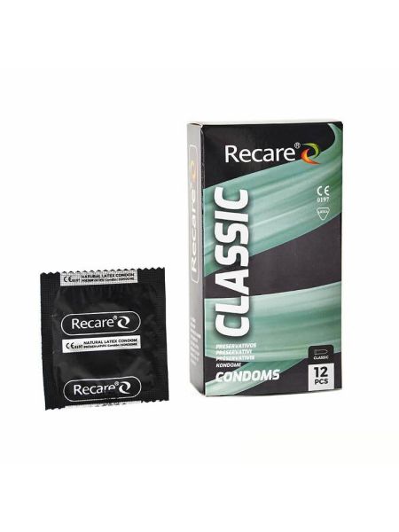 Презервативи Holographic Recare Classic Condoms 12 шт, класичні