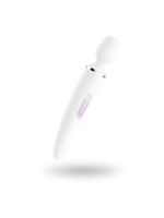 Вібромасажер Satisfyer Wand-er Woman (White/Chrome), водонепроникний, потужний, розмір XXL