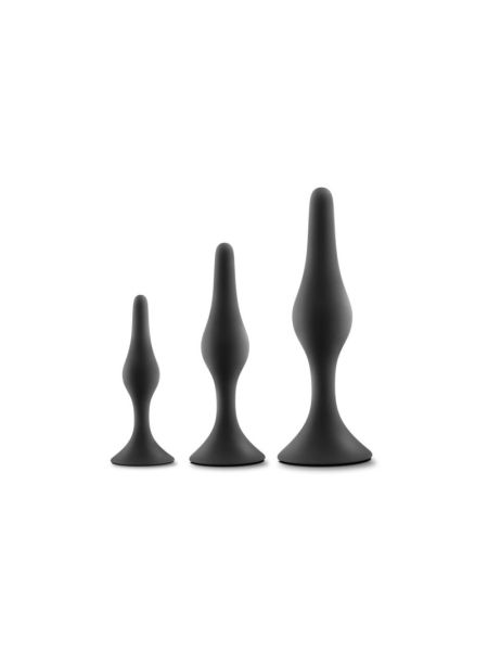 Набір анальних пробок Blush Luxe Beginner Plug Kit Black