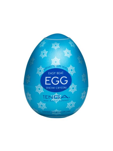 Мастурбатор-яйце Tenga Egg Snow Crystal з охолоджувальним лубрикантом
