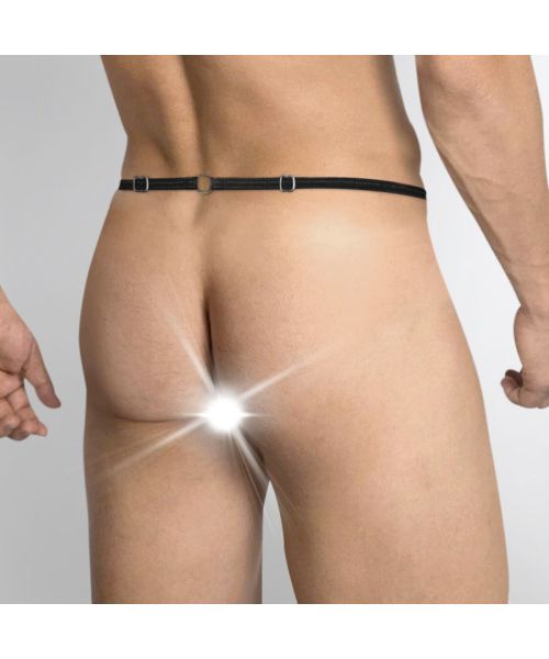 Чоловічі труси XS-2XL із силіконовою анальною пробкою Art of Sex - Joni plug panties size M Black