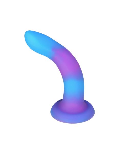 Фалоімітатор, що світиться в темряві, ADDICTION Rave 8″ Glow in the Dark Dildo Blue Purple, 20,3 см