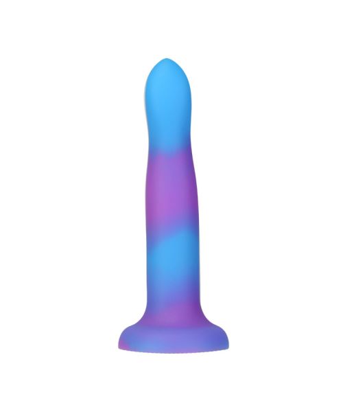 Фалоімітатор, що світиться в темряві, ADDICTION Rave 8″ Glow in the Dark Dildo Blue Purple, 20,3 см