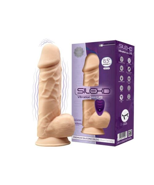 Фалоімітатор з вібрацією SilexD Norman Vibro Flesh (Model 1 size 8,5") + LRS, діаметр 5 см