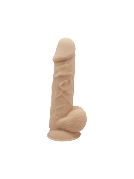 Фалоімітатор з вібрацією SilexD Norman Vibro Flesh (Model 1 size 8,5") + LRS, діаметр 5 см