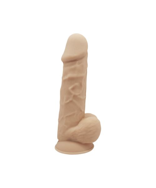 Фалоімітатор з вібрацією SilexD Norman Vibro Flesh (Model 1 size 8,5") + LRS, діаметр 5 см