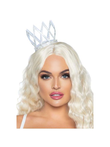 Корона зі стразами Leg Avenue Faux rhinestone die cut crown, з резиночками для кріплення