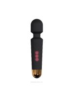 Мінівібромасажер Dorcel Wand Wanderful Black потужний, водонепроникний, 18 режимів роботи