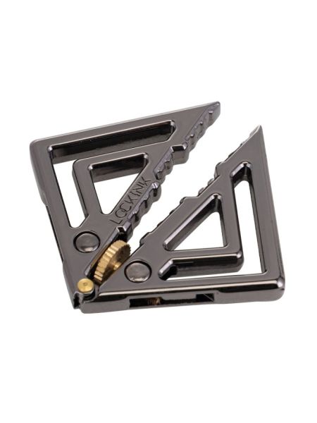 Затискачі для сосків з важкою підвіскою LOCKINK Adjustable Nipple Clamps with Heavy Pendant, під срібло