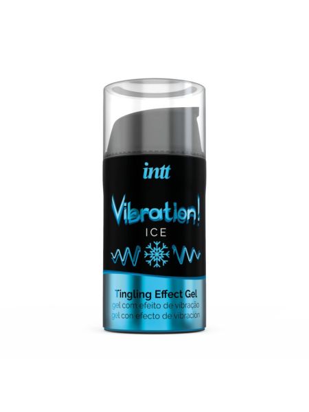 Рідкий вібратор Intt Vibration Ice (15 мл), густий гель, дуже незвичайний, діє до 30 хвилин