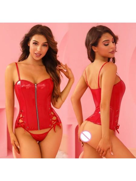 Корсет JSY «Соковита Карен» з мокрим ефектом One Size, корсет, трусики