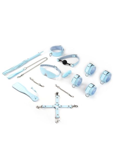 БДСМ-набір для початківців Liebe Seele Macaron 9pcs Bondage Kit-Mint, 9 предметів, мініванд