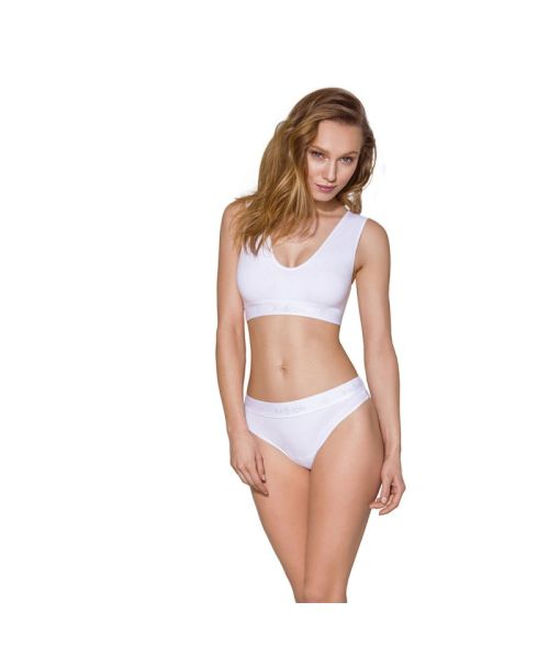 Спортивний топ з еластичної бавовни Passion PS005 TOP XL, white