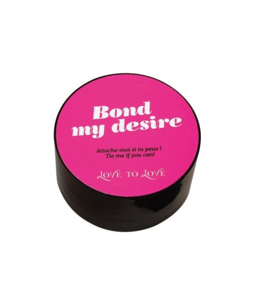 Скотч для бондажа Love To Love BOND MY DESIRE (15м) Чорний, не липне до шкіри і волосків
