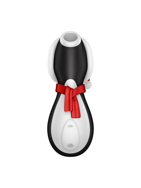 Вакуумний кліторальний стимулятор Satisfyer Penguin Holiday Edition, у шапочці та шарфі