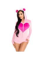Комбінезон «Солодкий ведмедик» Leg Avenue Sweetheart Bear Velvet Romper S
