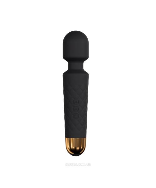 Мінівібромасажер Dorcel Wand Wanderful Black потужний, водонепроникний, 18 режимів роботи