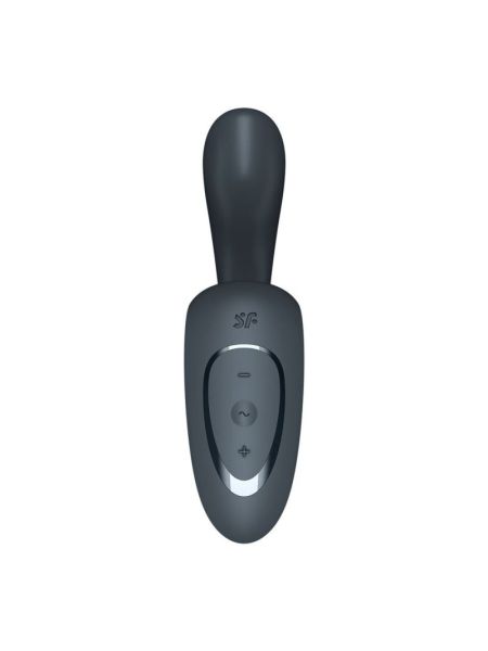 Вагінально-кліторальний вібратор Satisfyer G for Goddess 1 Dark Grey, 2 мотори