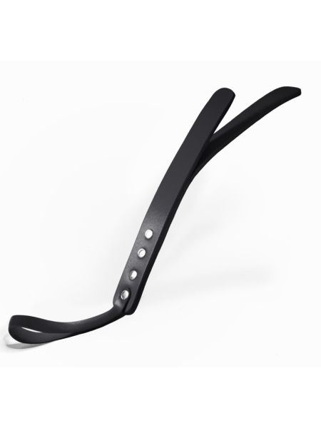 Падл двошаровий Feral Feelings Leather Mini Paddle Black, натуральна шкіра