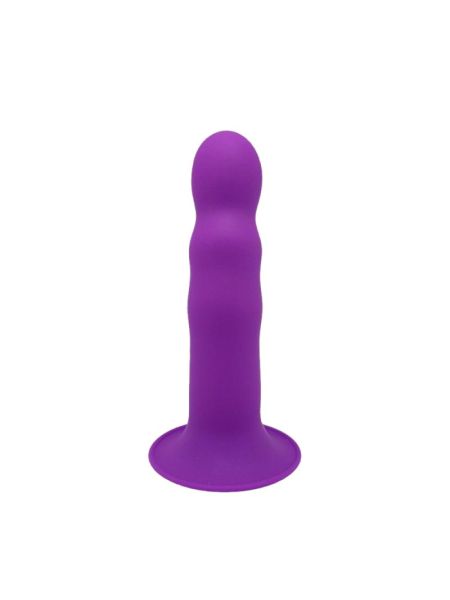 Дилдо з присоскою Adrien Lastic Hitsens 3 Purple, відмінно для страпона, діам. 4,1см, довжина 18,2см