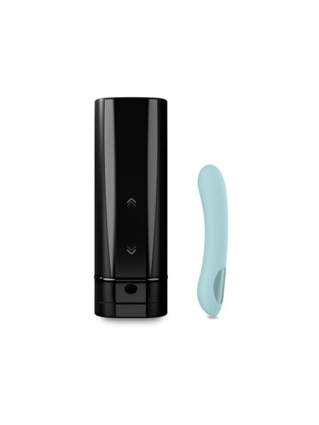 Інтерактивний набір мастурбатор + стимулятор точки G Kiiroo Onyx+ and Pearl 2+ Couple Set Turquoise