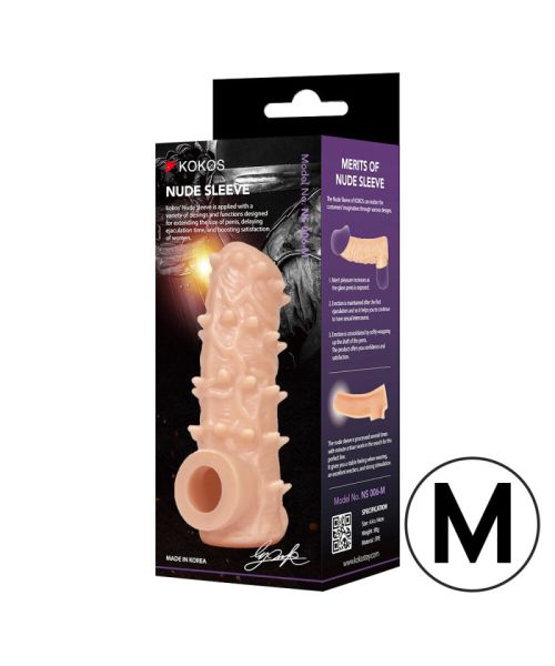 Насадка на член Kokos Nude Sleeve NS 006 M