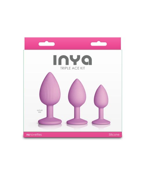 Набір анальних пробок NS Novelties INYA - Triple Ace Kit - Blush