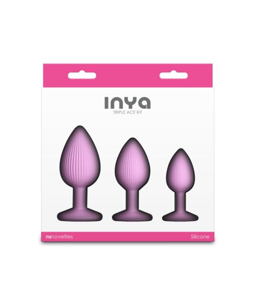 Набір анальних пробок NS Novelties INYA - Triple Ace Kit - Blush