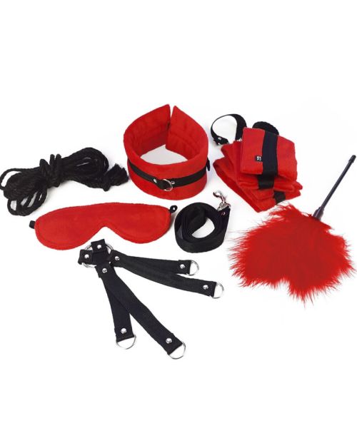 BDSM-набір Art of Sex – Soft Touch BDSM Set, червоний, 9 предметів
