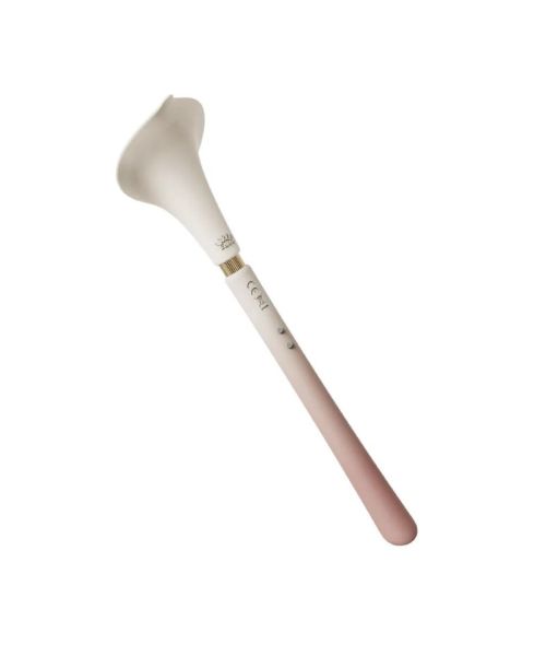 Розкішний вібромасажер Zalo – Calla Blossom Pink, двосторонній, 2 мотори