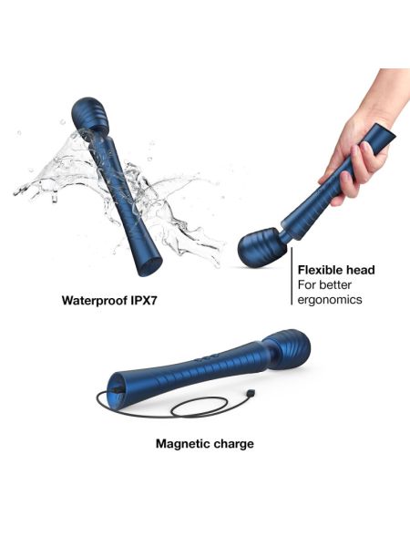 Вібромасажер MAN.WAND EDGY Stellar Blue