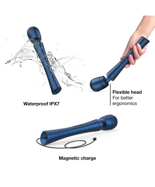 Вібромасажер MAN.WAND EDGY Stellar Blue