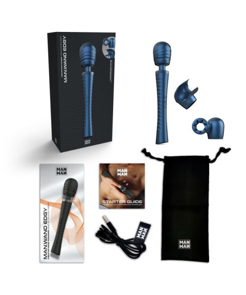 Вібромасажер MAN.WAND EDGY Stellar Blue
