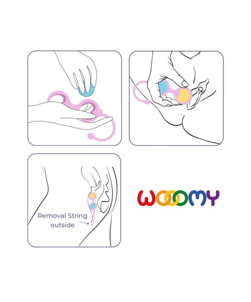 Вагінальні кульки Wooomy Love Pearls
