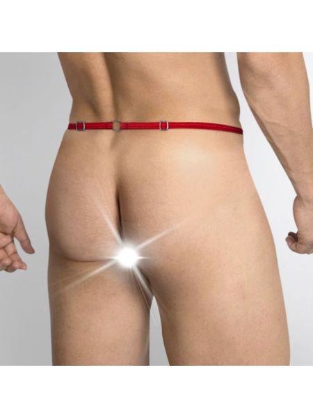 Чоловічі труси XS-2XL із силіконовою анальною пробкою Art of Sex - Joni plug panties size L Red