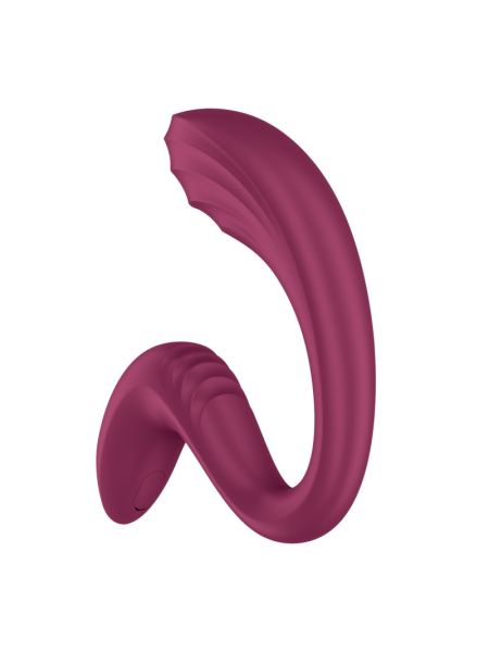 Вагінально-кліторальний вібратор Satisfyer G for Goddess 3 Wine Red, 2 мотори