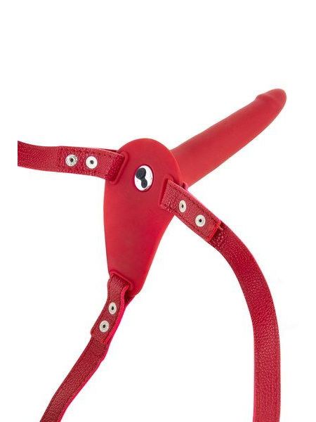 Страпон з вібрацією Fetish Tentation Vibrating Strap-On with Dildo Red
