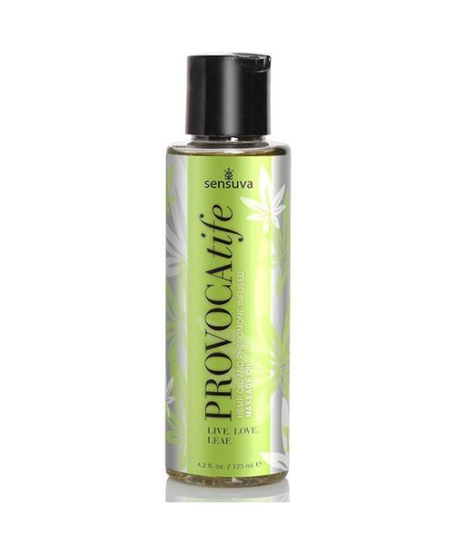 Масажна олія Sensuva: Provocatife Hemp Oil Infused Massage (125 мл) з феромонами і олією конопель
