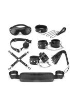 Набір Liebe Seele Temptation Bondage 8pcs Kit, фіксатори, нашийник з повідцем, кляп, флогер, маска