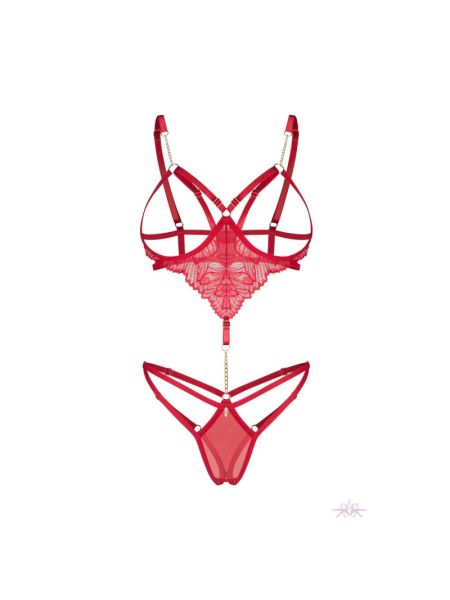 Боді Obsessive Matildea crotchless teddy L/XL